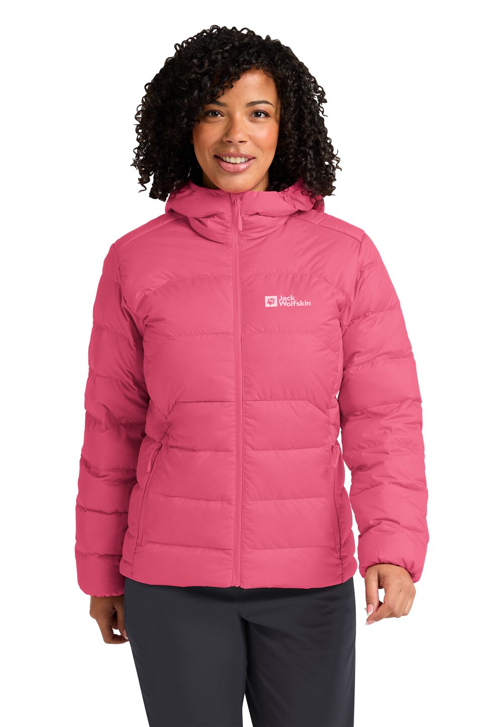 Jack Wolfskin Ather Down Hoody Women RDS Donsjack Dames XS bubblegum