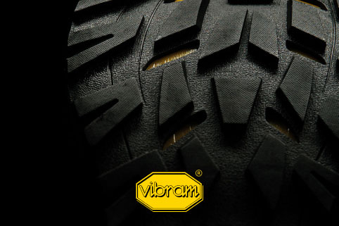 Hoogwaardige Vibram®-buitenzool banner